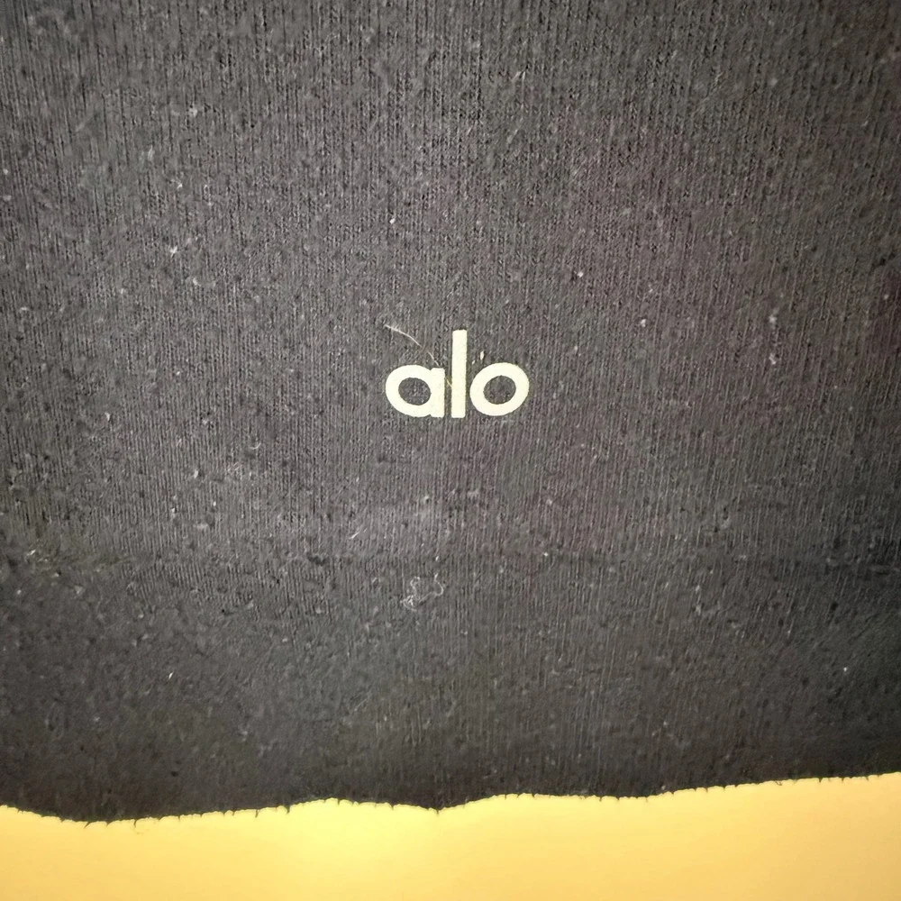 Alo Yoga Alolux Cropped Me Time Cardigan Black Size XS/S‎ Athleisure Activewear